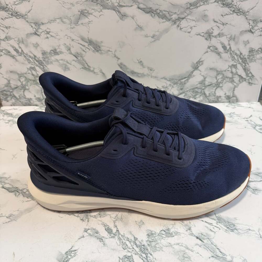 Kizik Men 15 Athens 2 Shoe Hands Free Sneaker Navy Blue Slip On Casual Everyday